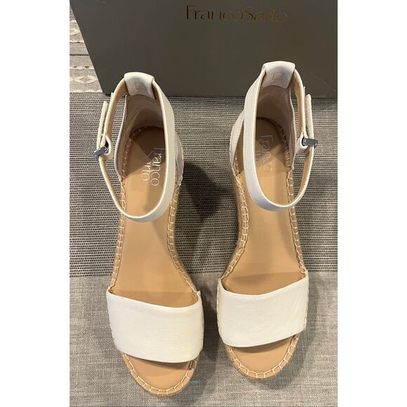 Franco Sarto Womens Clemens Jute Wrapped Espadrille Wedge Heel Sandals -10 - Picture 6 of 8